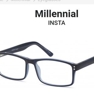 NWT Unisex Millennial Eyewear INSTA BLUE eyeglass frames